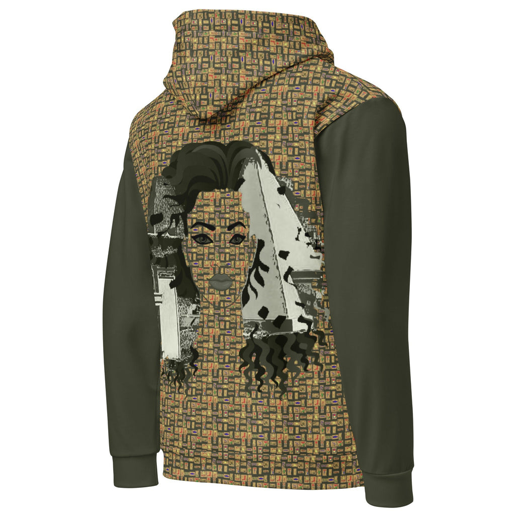 Nubian Girl (Olive) Unisex Pullover Hoodie (6 Colors Available) - Conscious Apparel Store