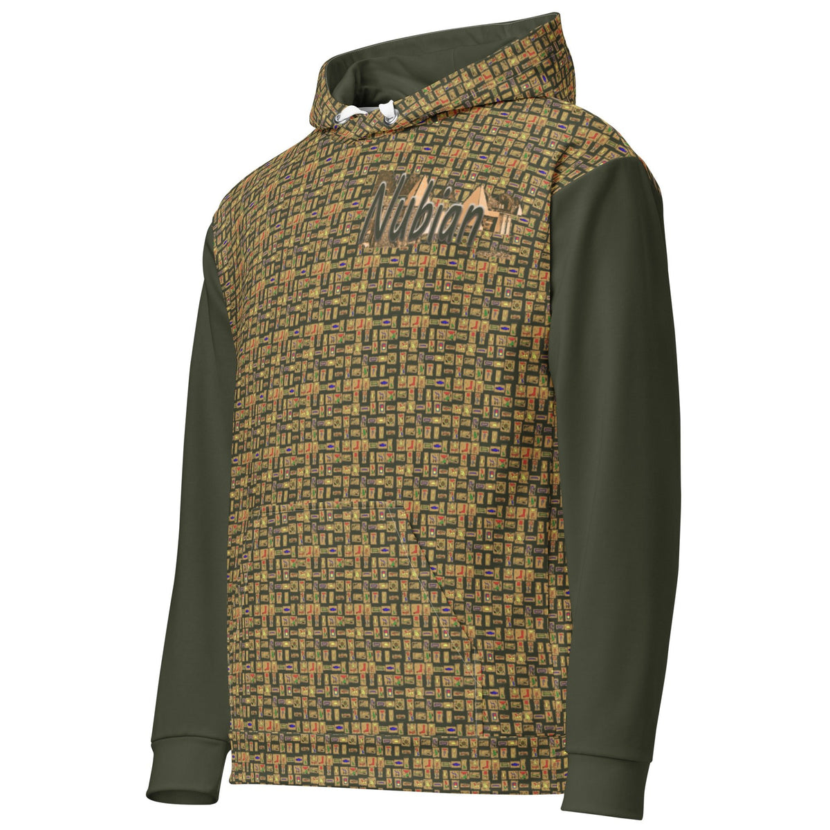 Nubian Girl (Olive) Unisex Pullover Hoodie (6 Colors Available) - Conscious Apparel Store