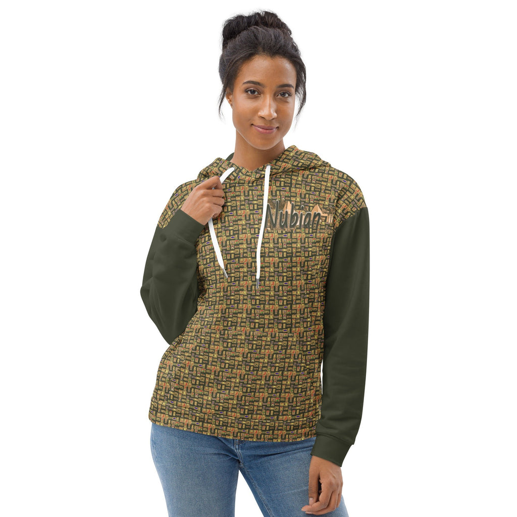 Nubian Girl (Olive) Unisex Pullover Hoodie (6 Colors Available) - Conscious Apparel Store
