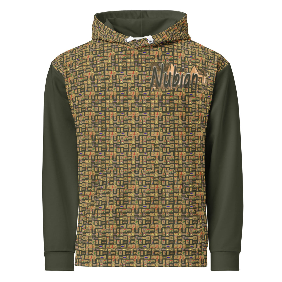Nubian Girl (Olive) Unisex Pullover Hoodie (6 Colors Available) - Conscious Apparel Store