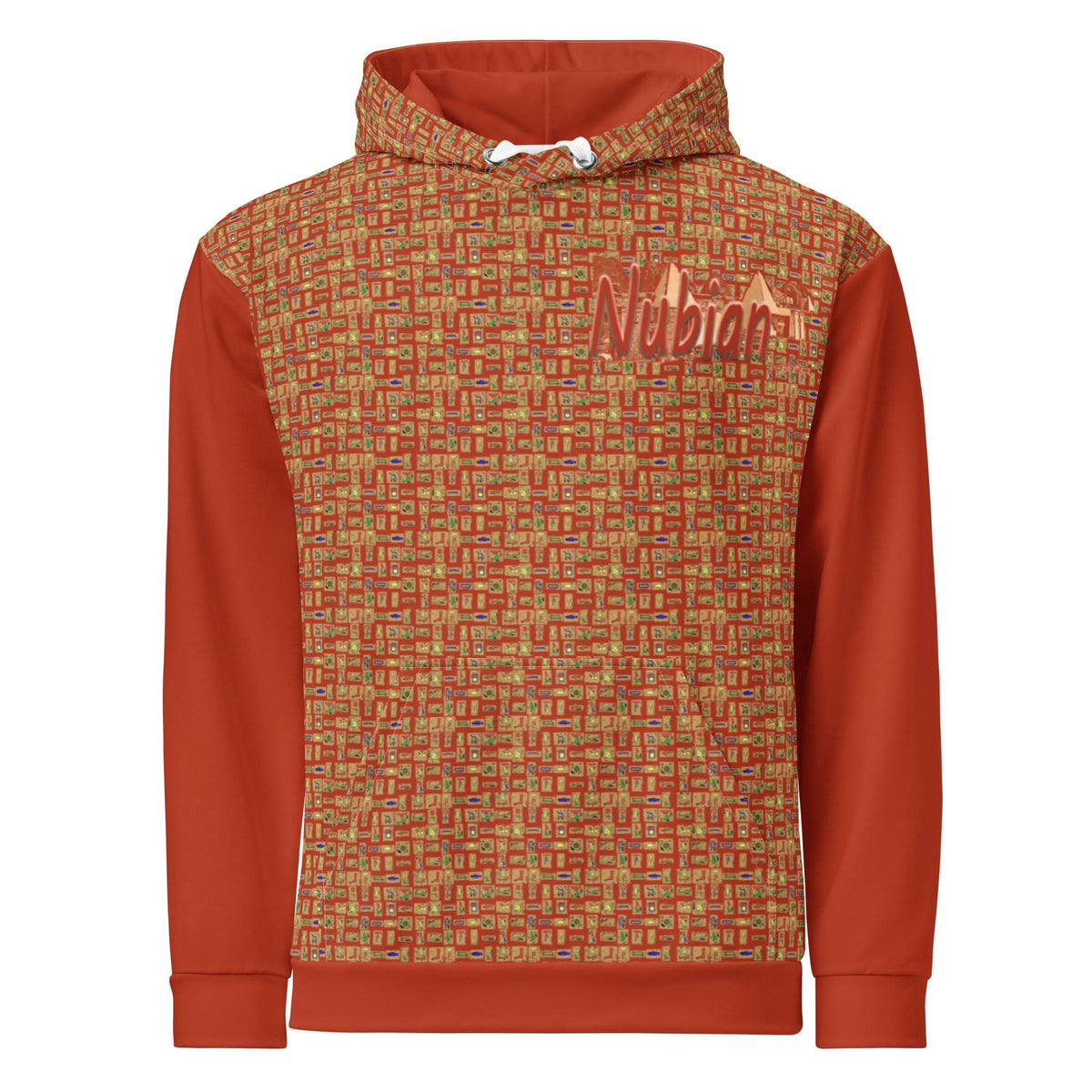 Nubian Girl (Red-Rust) Unisex Pullover Hoodie (6 Colors Available) - Conscious Apparel Store