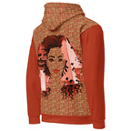 Nubian Girl (Red-Rust) Unisex Pullover Hoodie (6 Colors Available) - Conscious Apparel Store