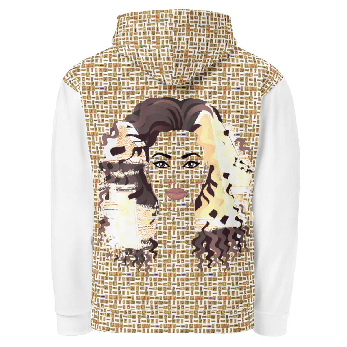 Nubian Girl (White) Unisex Pullover Hoodie (6 Colors Available) - Conscious Apparel Store
