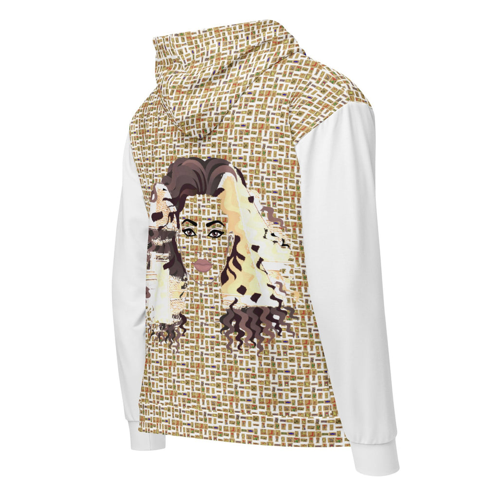 Nubian Girl (White) Unisex zip hoodie (6 Colors Available) - Conscious Apparel Store
