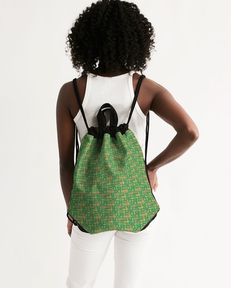 Nubian (Green) Canvas Drawstring Bag (6 Colors Available) - Conscious Apparel Store