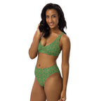 Nubian (Green) high-waisted bikini (6 Colors Available) - Conscious Apparel Store