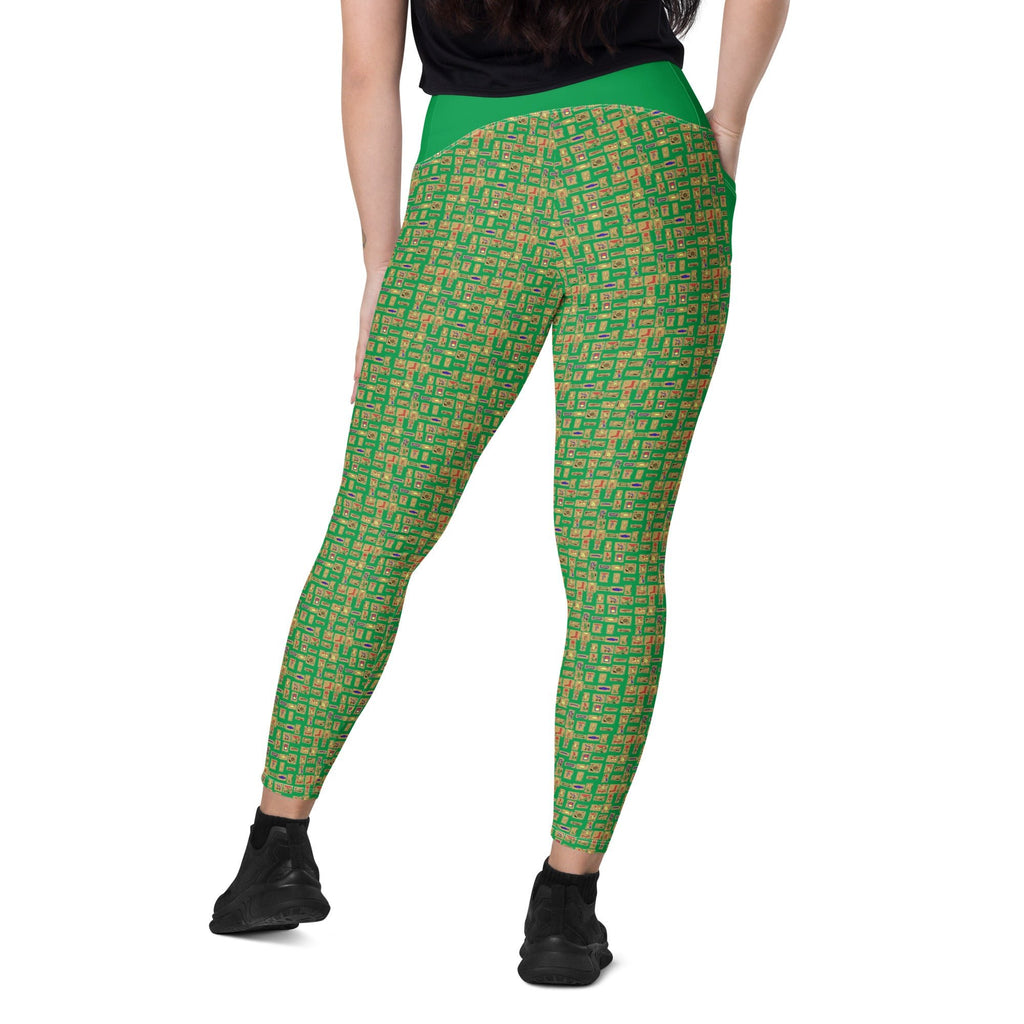 Nubian (Green) Leggings with pockets (6 Colors Available) - Conscious Apparel Store