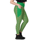 Nubian (Green) Leggings with pockets (6 Colors Available) - Conscious Apparel Store
