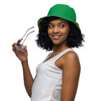 Nubian (Green) Reversible bucket hat (6 Colors Available) - Conscious Apparel Store
