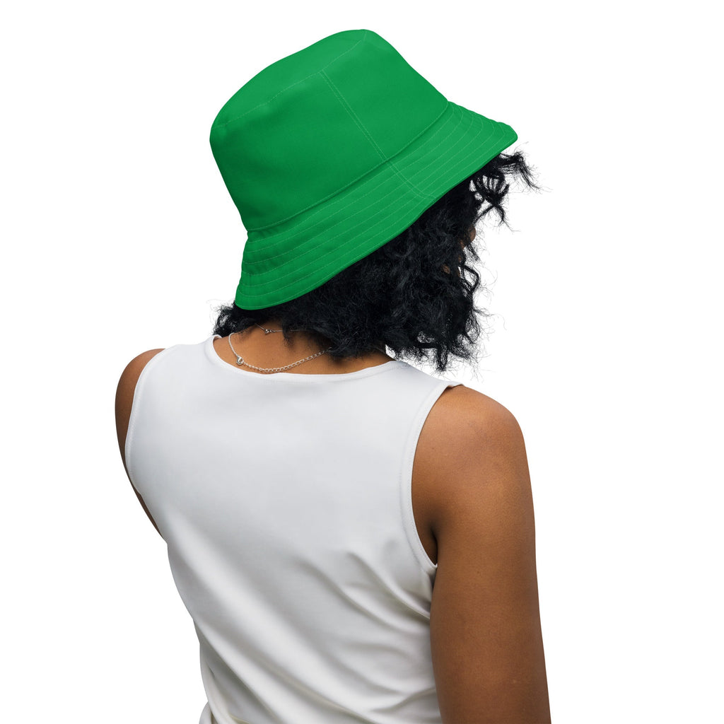 Nubian (Green) Reversible bucket hat (6 Colors Available) - Conscious Apparel Store