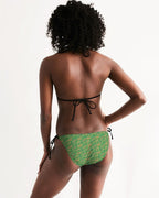 Nubian (Green) Triangle String Bikini (6 Colors Available) - Conscious Apparel Store