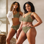 Nubian (Olive) high-waisted bikini (6 Colors Available) - Conscious Apparel Store