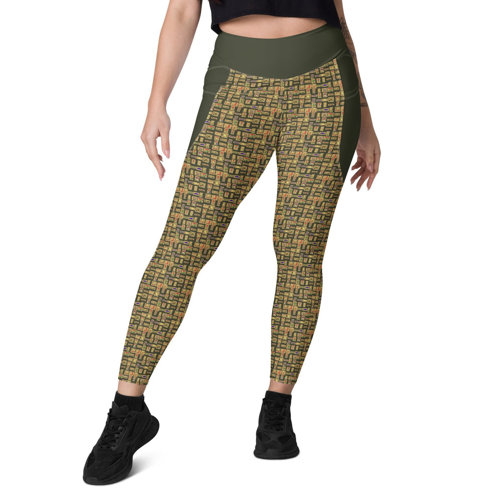 Nubian (Olive) Leggings with pockets (6 Colors Available) - Conscious Apparel Store