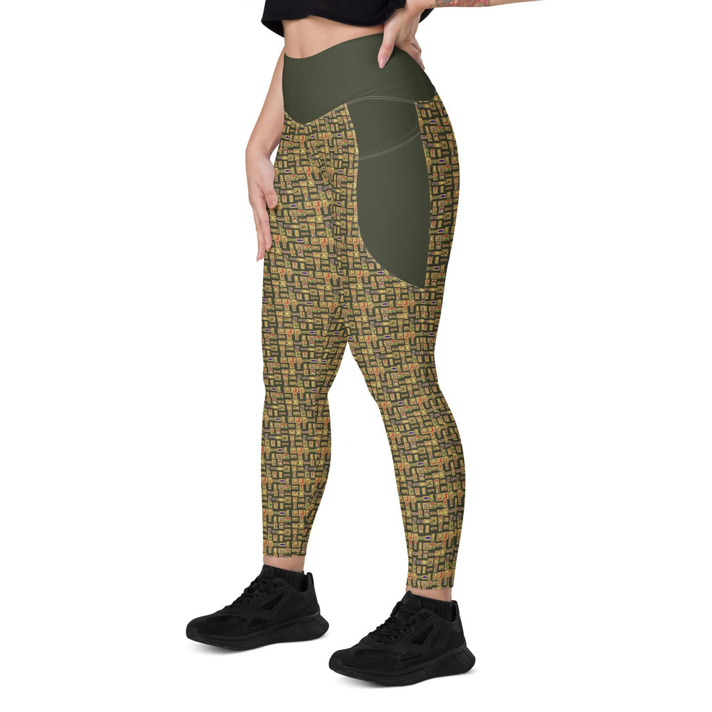 Nubian (Olive) Leggings with pockets (6 Colors Available) - Conscious Apparel Store