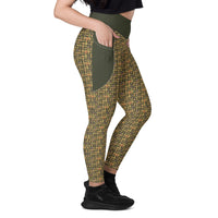 Nubian (Olive) Leggings with pockets (6 Colors Available) - Conscious Apparel Store