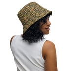 Nubian (Olive) Reversible bucket hat (6 Colors Available) - Conscious Apparel Store
