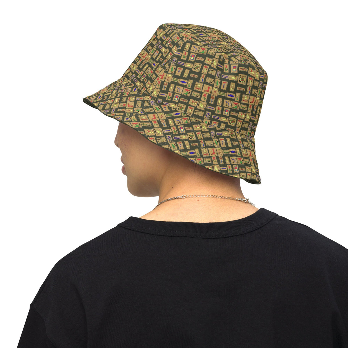 Nubian (Olive) Reversible bucket hat (6 Colors Available) - Conscious Apparel Store