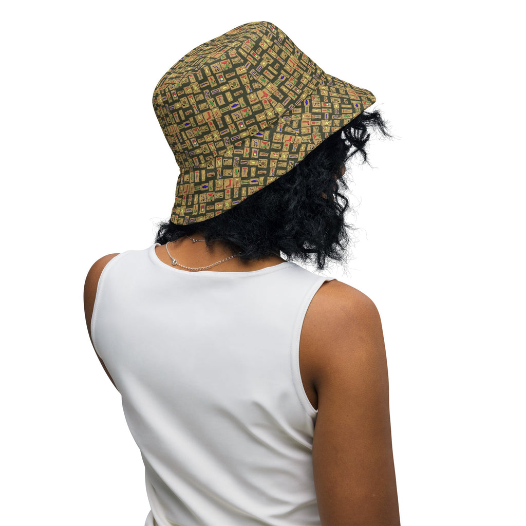 Nubian (Olive) Reversible bucket hat (6 Colors Available) - Conscious Apparel Store