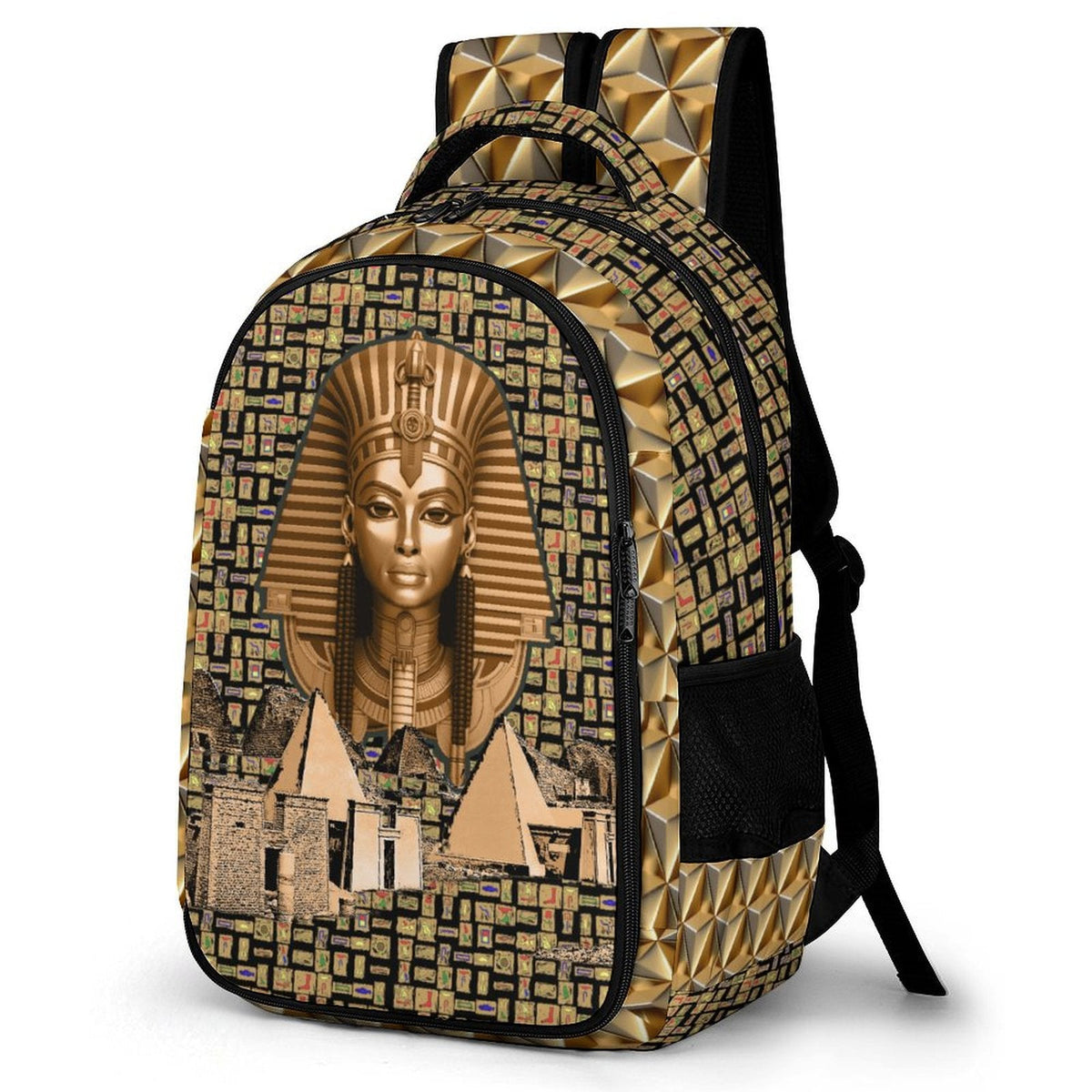 Nubian Queen Casual Backpack (Black) (5 Colors Available) - Conscious Apparel Store