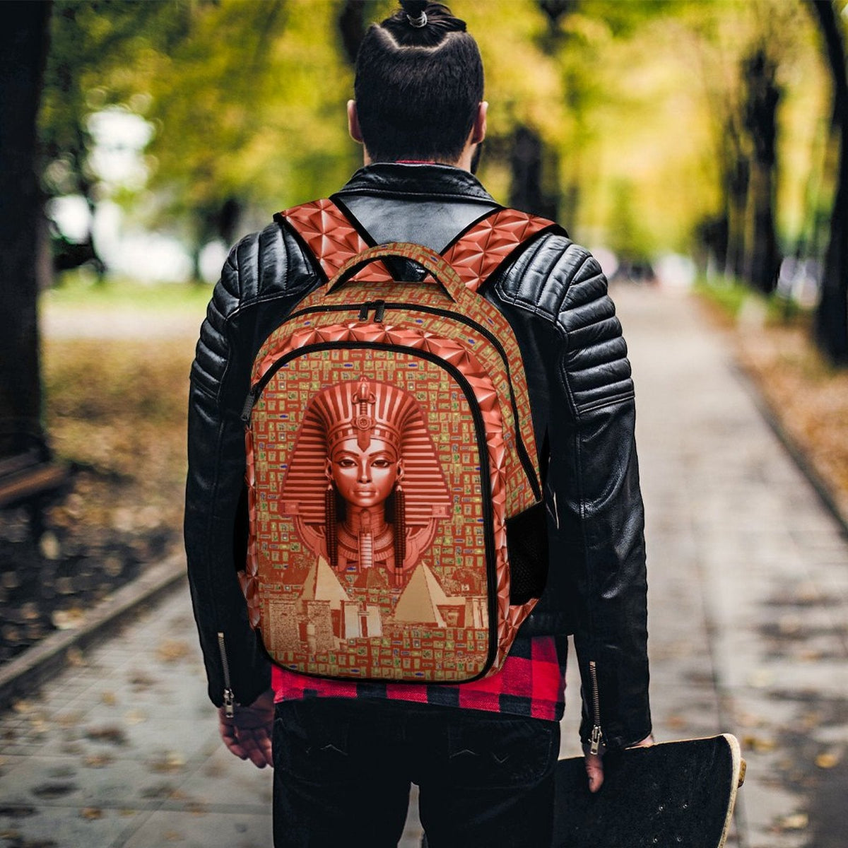 Nubian Queen Casual Backpack (Red-Rust) (5 Colors Available) - Conscious Apparel Store