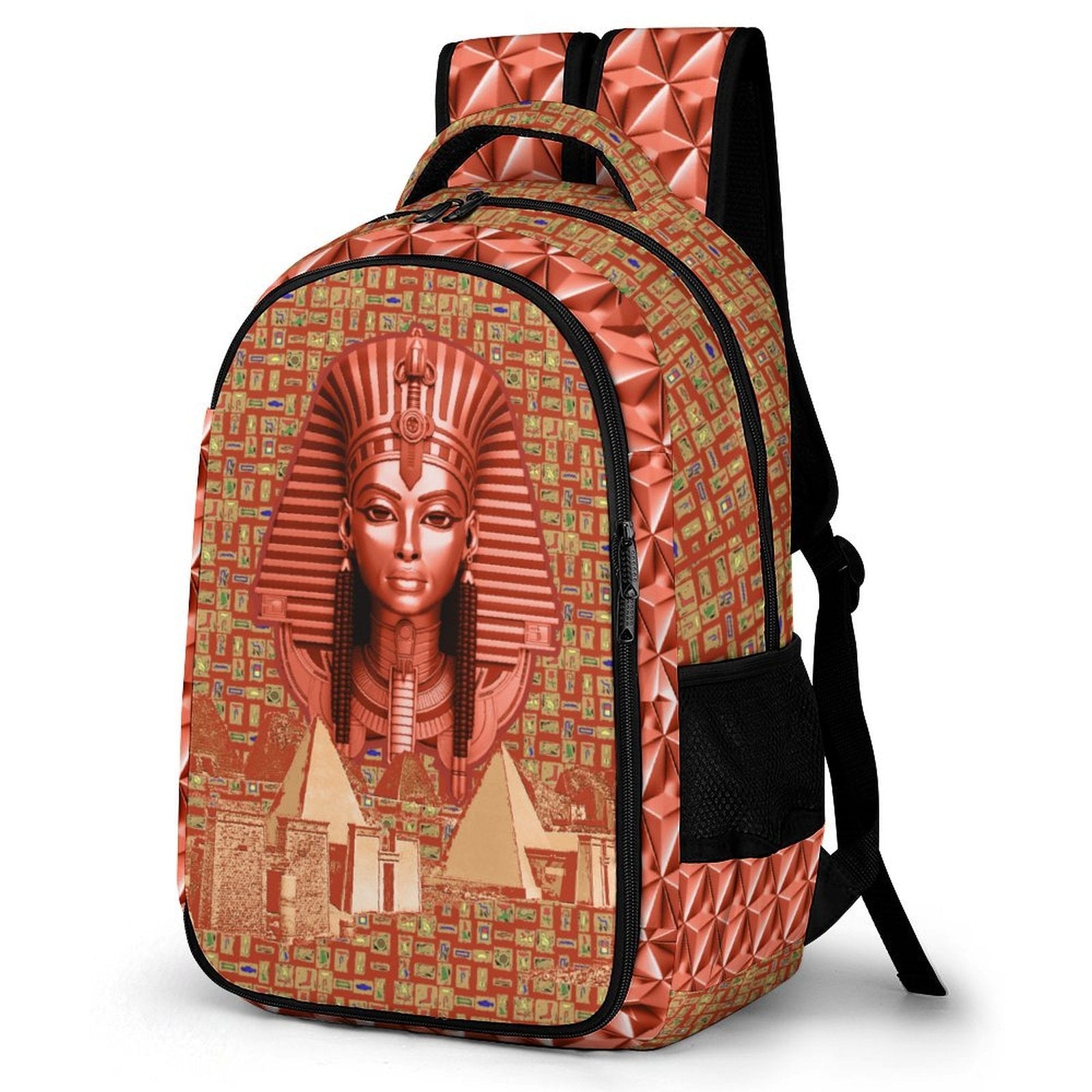 Nubian Queen Casual Backpack (Red-Rust) (5 Colors Available) - Conscious Apparel Store