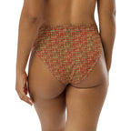 Nubian (Red-Rust) high-waisted bikini bottom (6 Colors Available) - Conscious Apparel Store