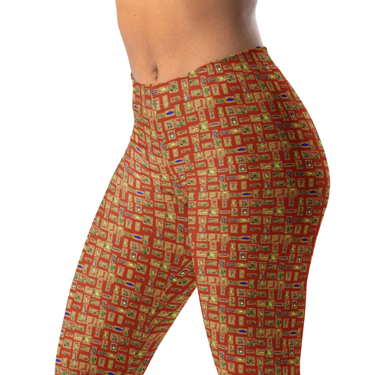 Nubian (Red-Rust) Leggings (6 Colors Available) - Conscious Apparel Store
