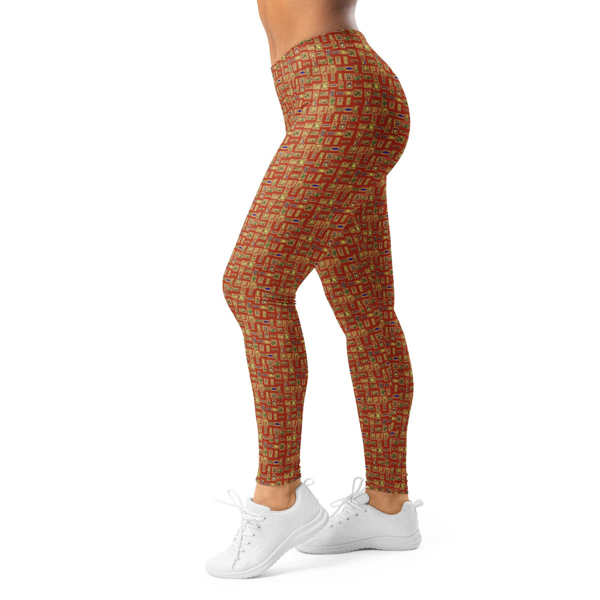 Nubian (Red-Rust) Leggings (6 Colors Available) - Conscious Apparel Store