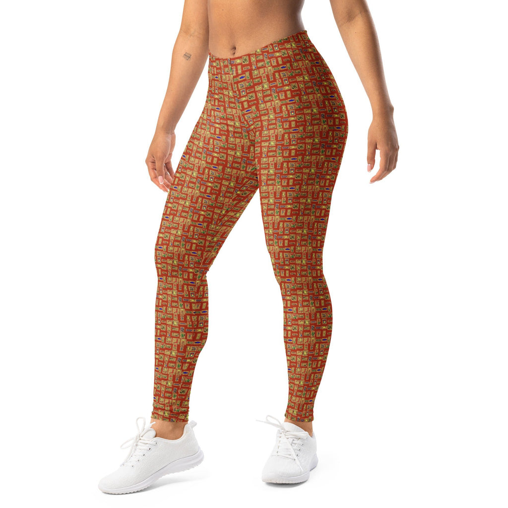 Nubian (Red-Rust) Leggings (6 Colors Available) - Conscious Apparel Store