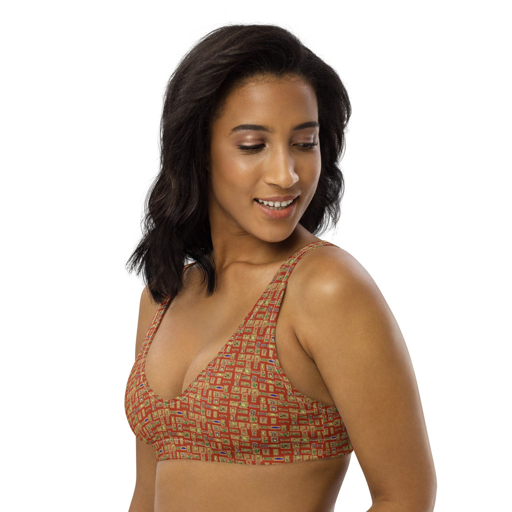 Nubian (Red-Rust) padded bikini top (6 Colors Available) - Conscious Apparel Store