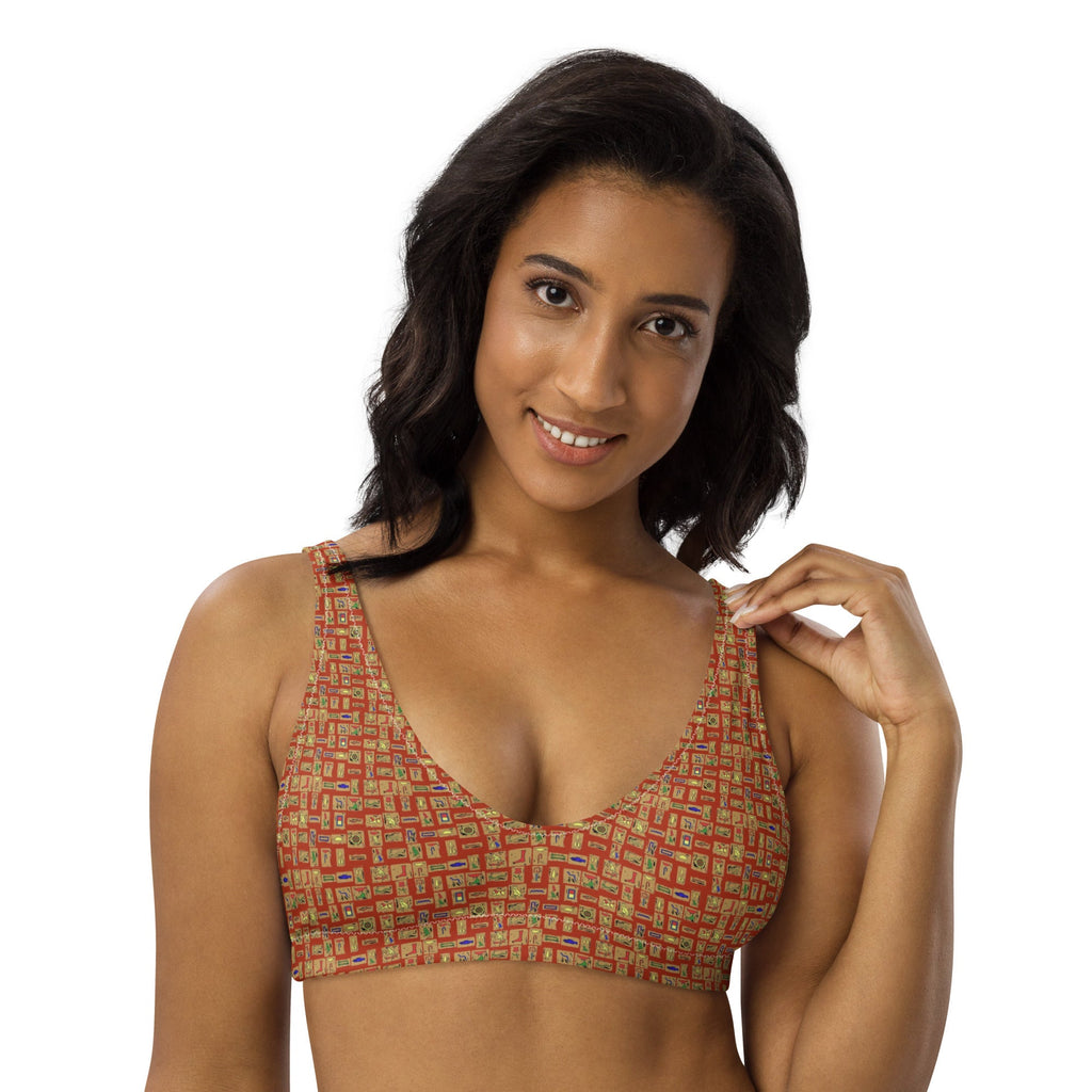 Nubian (Red-Rust) padded bikini top (6 Colors Available) - Conscious Apparel Store