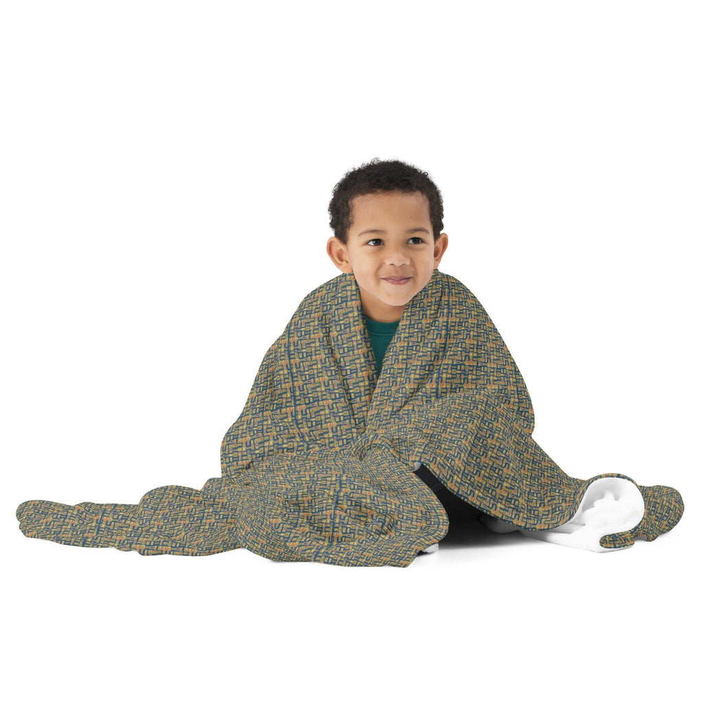 Nubian Throw Blanket (Blue) (6 Colors Available) - Conscious Apparel Store