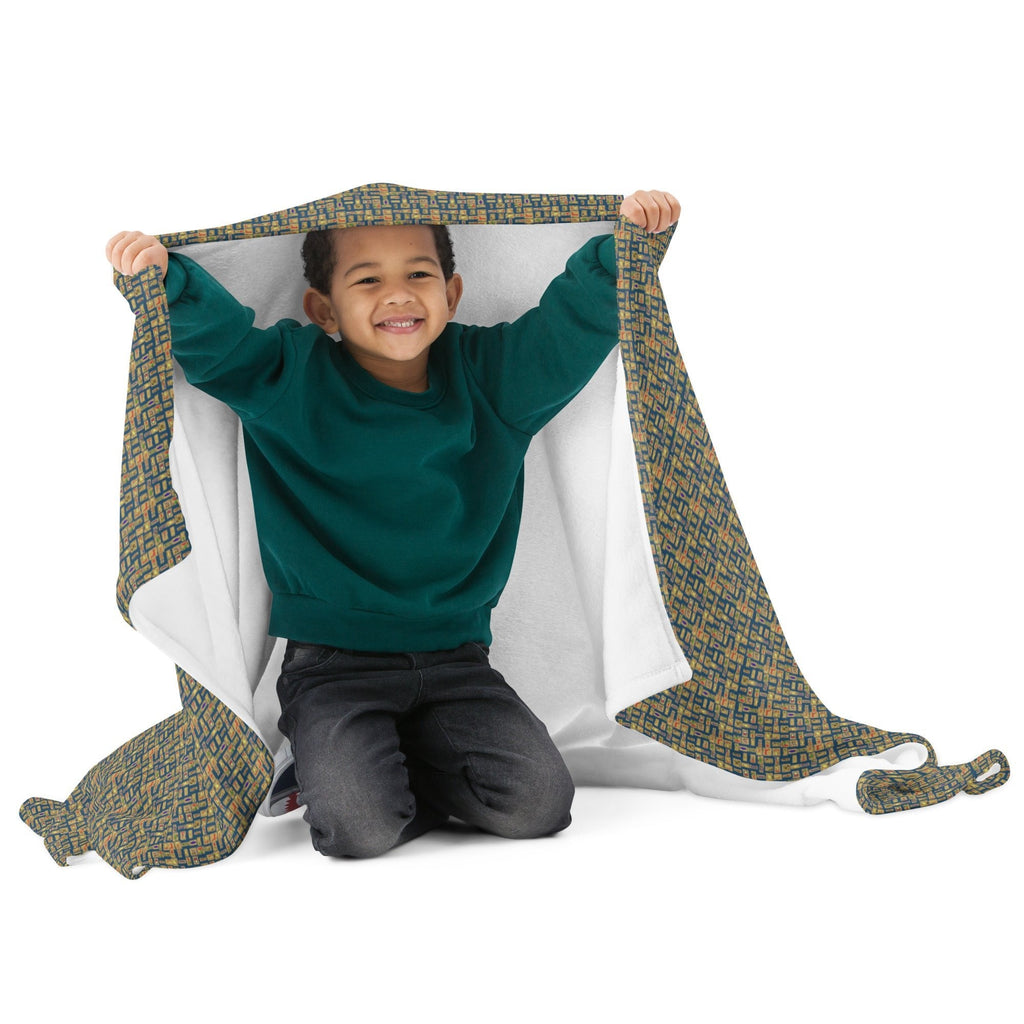 Nubian Throw Blanket (Blue) (6 Colors Available) - Conscious Apparel Store