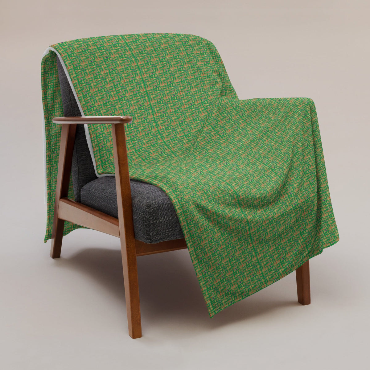 Nubian Throw Blanket (Green) (6 Colors Available) - Conscious Apparel Store