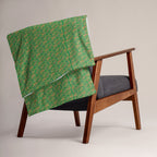 Nubian Throw Blanket (Green) (6 Colors Available) - Conscious Apparel Store