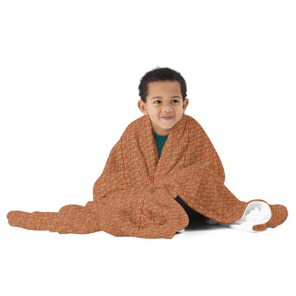 Nubian Throw Blanket (Red-Rust) (6 Colors Available) - Conscious Apparel Store