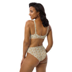 Nubian (White) high-waisted bikini (6 Colors Available) - Conscious Apparel Store