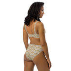Nubian (White) high-waisted bikini (6 Colors Available) - Conscious Apparel Store