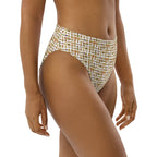 Nubian (White) high-waisted bikini bottom (6 Colors Available) - Conscious Apparel Store