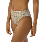Nubian (White) high-waisted bikini bottom (6 Colors Available) - Conscious Apparel Store