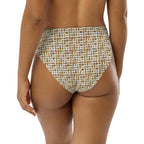 Nubian (White) high-waisted bikini bottom (6 Colors Available) - Conscious Apparel Store