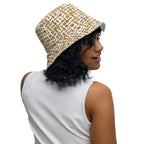 Nubian (White) Reversible bucket hat (6 Colors Available) - Conscious Apparel Store