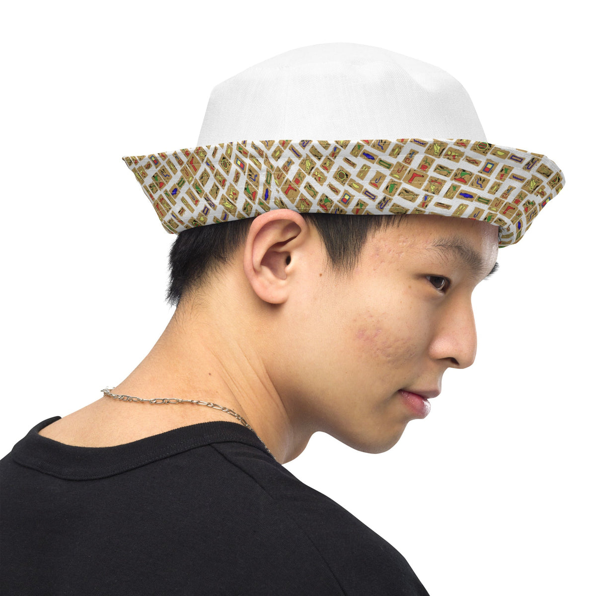 Nubian (White) Reversible bucket hat (6 Colors Available) - Conscious Apparel Store