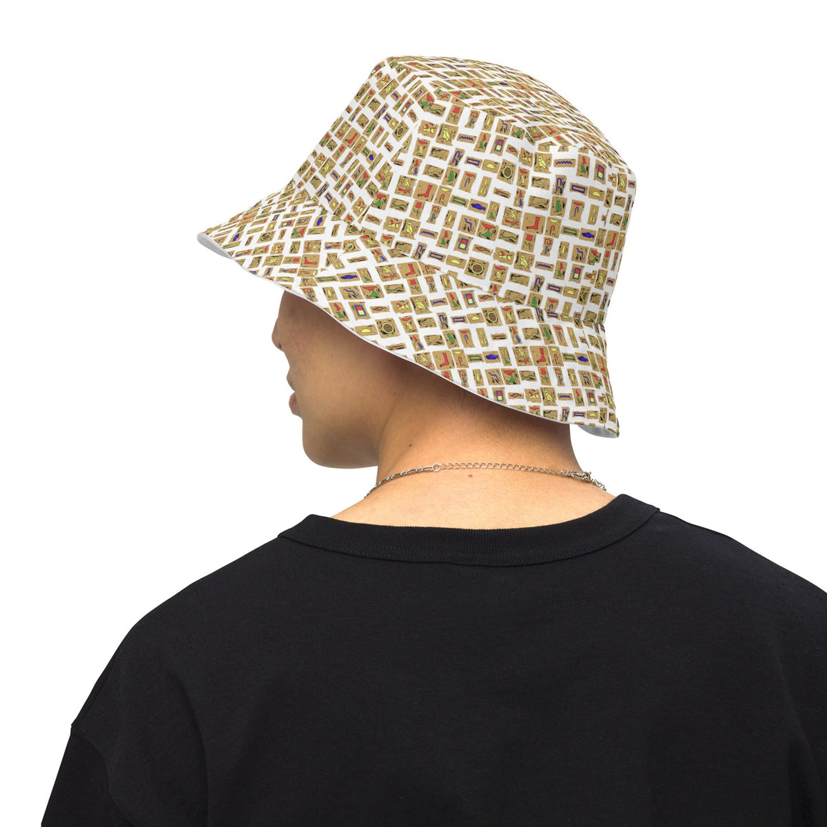 Nubian (White) Reversible bucket hat (6 Colors Available) - Conscious Apparel Store