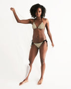 Nubian (White) Triangle String Bikini (6 Colors Available) - Conscious Apparel Store