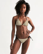 Nubian (White) Triangle String Bikini (6 Colors Available) - Conscious Apparel Store