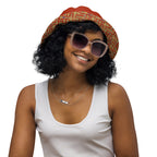 Nubian(Red-Rust) Reversible bucket hat (6 Colors Available) - Conscious Apparel Store