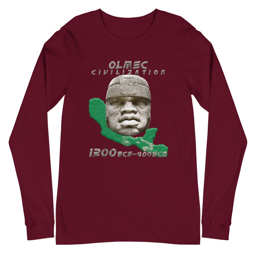 Olmec Civilization Unisex Long Sleeve T-Shirt - Conscious Apparel Store