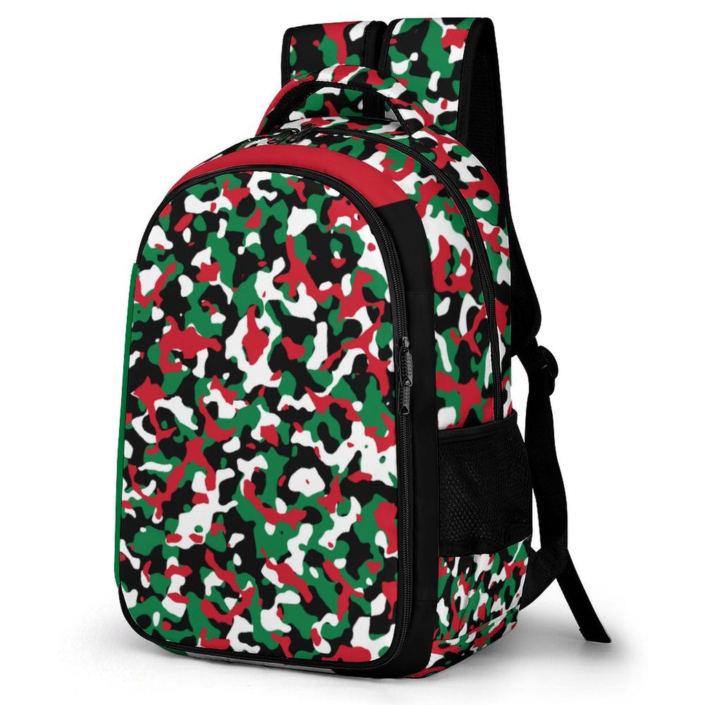 Palestine Flag Camo Casual Backpack - Conscious Apparel Store