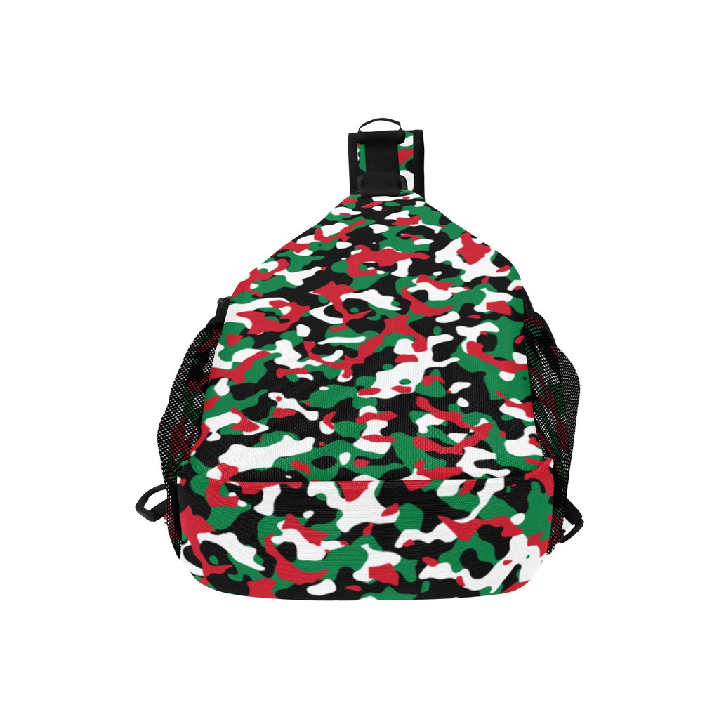 Palestine Flag Camo Casual Chest Bag - Conscious Apparel Store